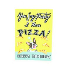 boston terrier dog birthday card