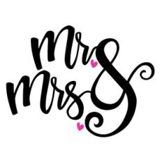 mr and mrs wedding phrase