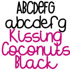 kb kissing coconuts black