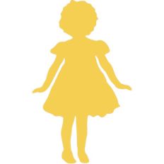 little girl silhouette