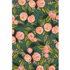 4x6 floral background card