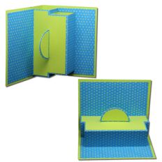 2 way pop-up card half circle