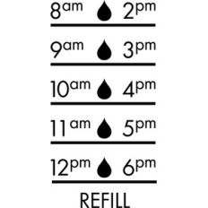water bottle tracker decal