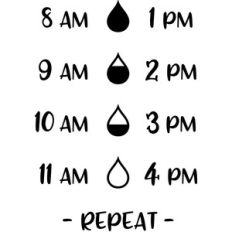 water bottle tracker decal