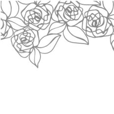 lace overlay - rose border
