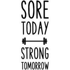 water bottle sore today strong tomorrow