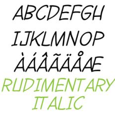 pn rudimentary italic