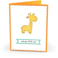 baby card giraffe