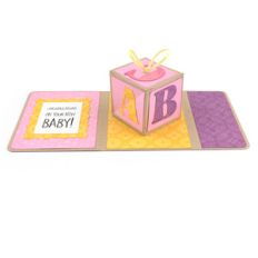 surprise twist baby card