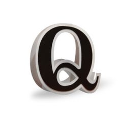 3d flat fold letter q