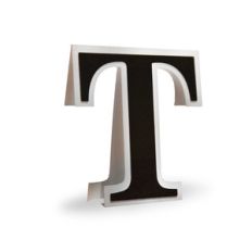 3d flat fold letter t