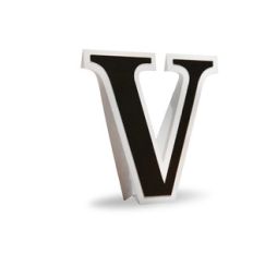 3d flat fold letter v