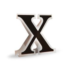 3d flat fold letter x