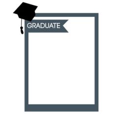 graduate instant picture frame