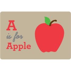 a is for apple