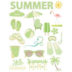 summer planner stickers