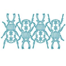beetles repeating border