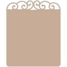 wrought iron note card
