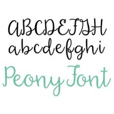 peony font