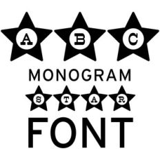 monogram star font