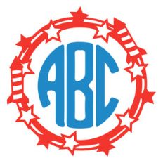 sparkle monogram