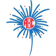 fireworks monogram