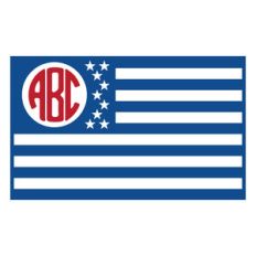 usa flag monogram