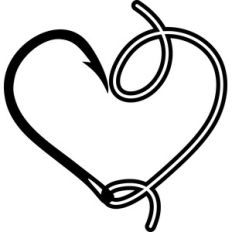 hook and line heart