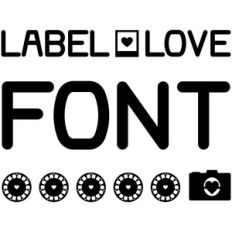 label love font