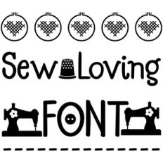 sew loving font