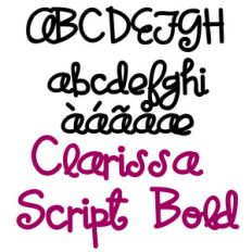 snf clarissa script bold