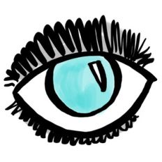 doodled eye