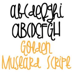 pn golden mustard script