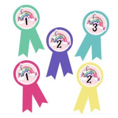 unicorn award ribbons