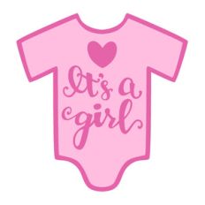 it's a girl baby one piece