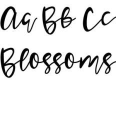 blossoms font