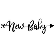 new baby word arrow