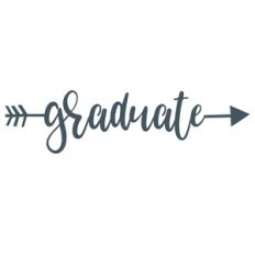 graduate word arrow