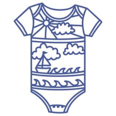baby boy romper papercut