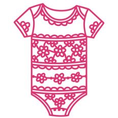 baby girl romper papercut