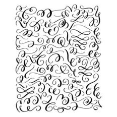 hand drawn flourishes planner set