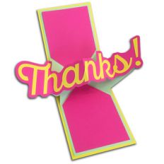 twist pop-up thanks card