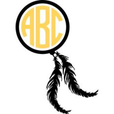 feathers monogram