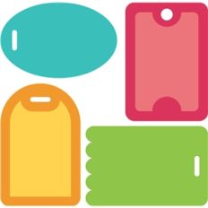 4 luggage tags