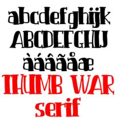 zp thumb war serif