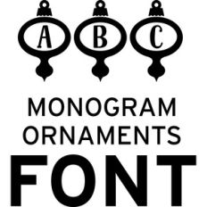 monogram ornaments font