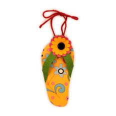 flip flop ornament flower