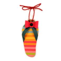 flip flop ornament bow