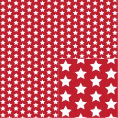 white on red star pattern