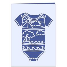 baby boy romper card